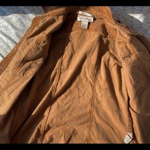 this is a vintage brown corduroy jacket!